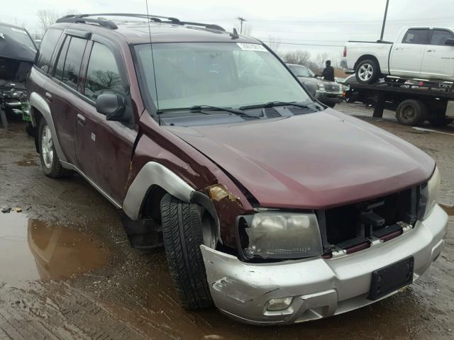 1GNDT13S262103405 - 2006 CHEVROLET TRAILBLAZE BURGUNDY photo 1