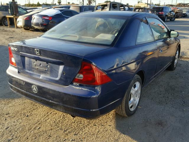 1HGEM22972L053671 - 2002 HONDA CIVIC EX BLUE photo 4