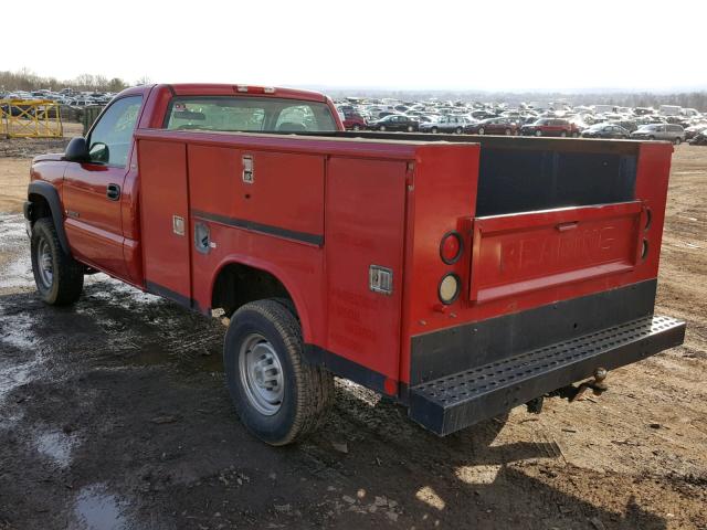 1GBHC24U64E377061 - 2004 CHEVROLET SILVERADO RED photo 3