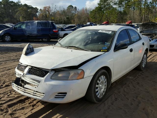 1B3EL36X74N138437 - 2004 DODGE STRATUS SE WHITE photo 2