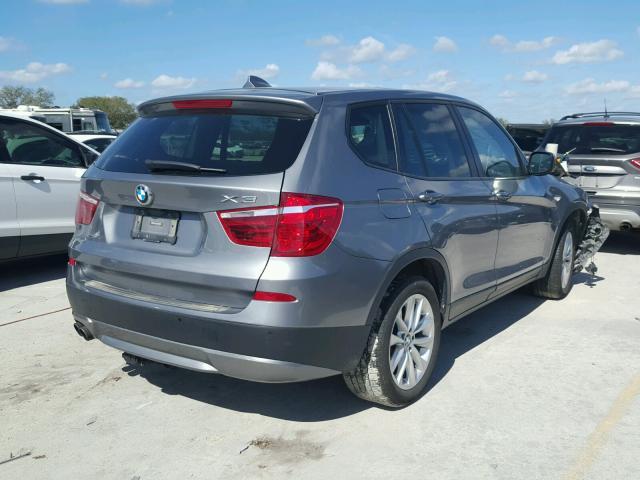 5UXWX9C58D0A12146 - 2013 BMW X3 XDRIVE2 BROWN photo 4