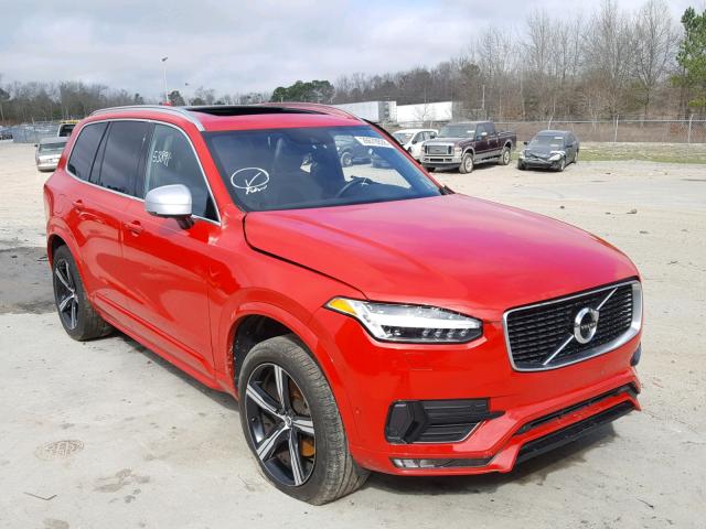 YV4A22PM8G1041822 - 2016 VOLVO XC90 T6 RED photo 1