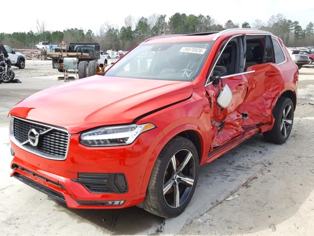 YV4A22PM8G1041822 - 2016 VOLVO XC90 T6 RED photo 2