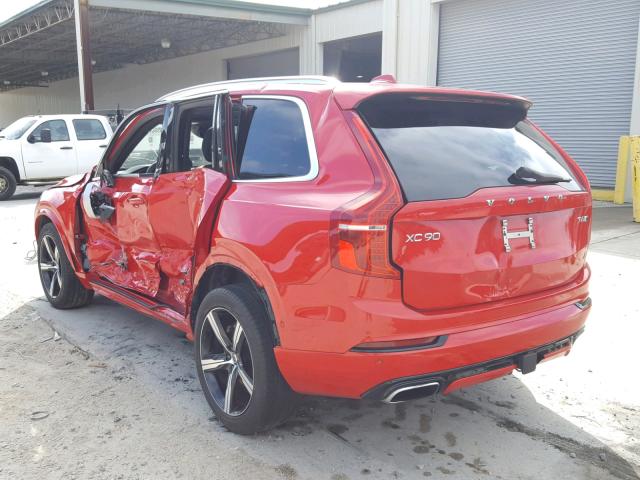 YV4A22PM8G1041822 - 2016 VOLVO XC90 T6 RED photo 3