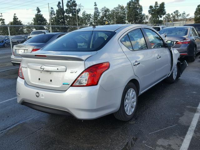 3N1CN7AP9GL870249 - 2016 NISSAN VERSA S SILVER photo 4