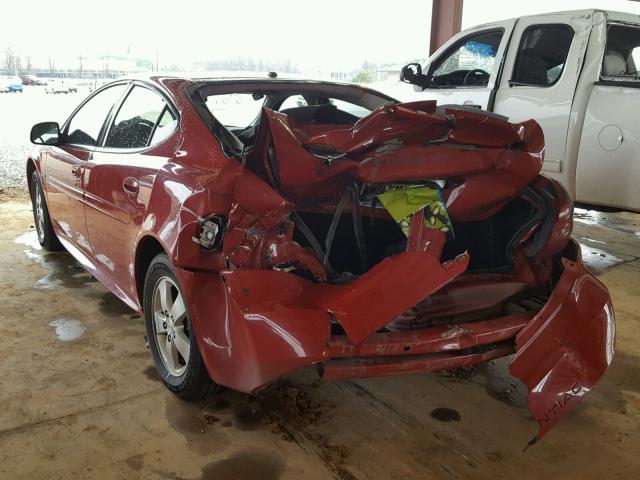 2G2WP552481112057 - 2008 PONTIAC GRAND PRIX RED photo 3