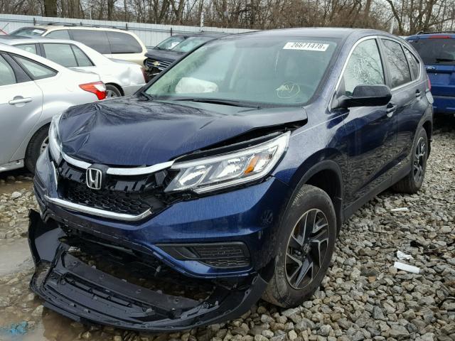 2HKRM4H42GH712145 - 2016 HONDA CR-V SE BLUE photo 2