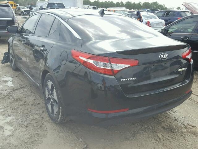 KNAGM4AD8D5039534 - 2013 KIA OPTIMA HYB BLACK photo 3