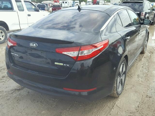 KNAGM4AD8D5039534 - 2013 KIA OPTIMA HYB BLACK photo 4