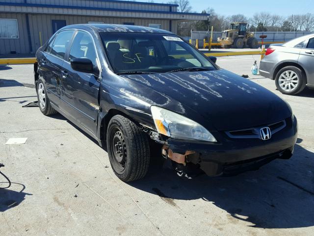 1HGCM56445A013491 - 2005 HONDA ACCORD LX BLACK photo 1