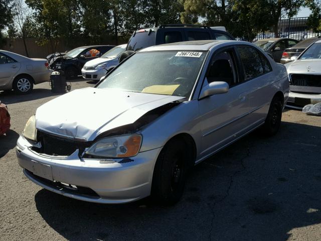 2HGES26783H609130 - 2003 HONDA CIVIC EX SILVER photo 2