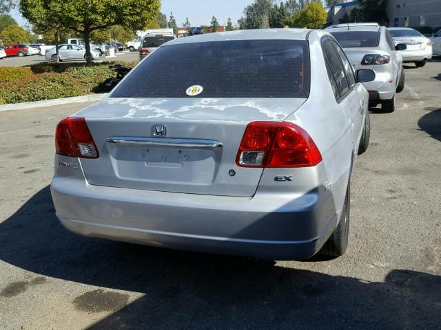 2HGES26783H609130 - 2003 HONDA CIVIC EX SILVER photo 4