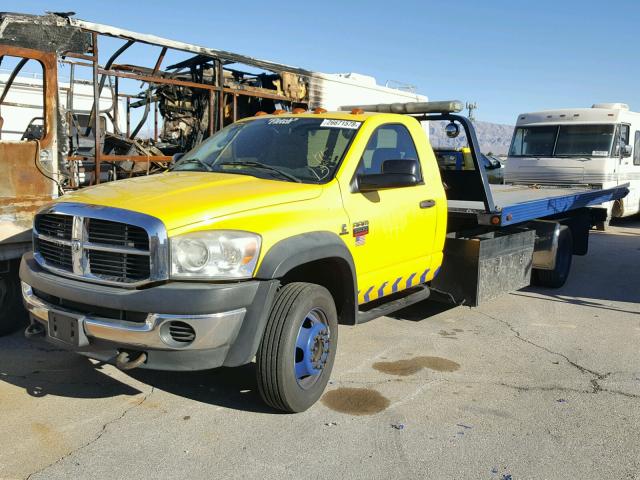 3D6WC76A28G215732 - 2008 DODGE RAM 5500 S YELLOW photo 2