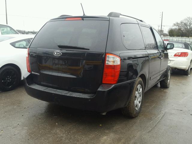 KNDMG4C32A6348942 - 2010 KIA SEDONA LX BLACK photo 4