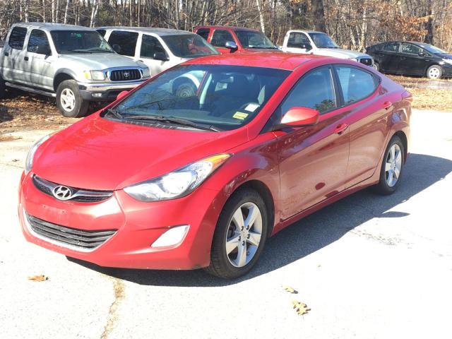 KMHDH4AE6DU011543 - 2013 HYUNDAI ELANTRA GL RED photo 2