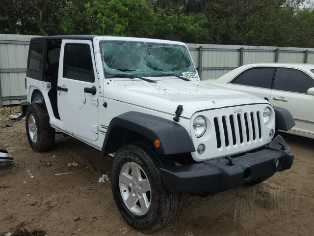 1C4BJWDG0GL329564 - 2016 JEEP WRANGLER U WHITE photo 1