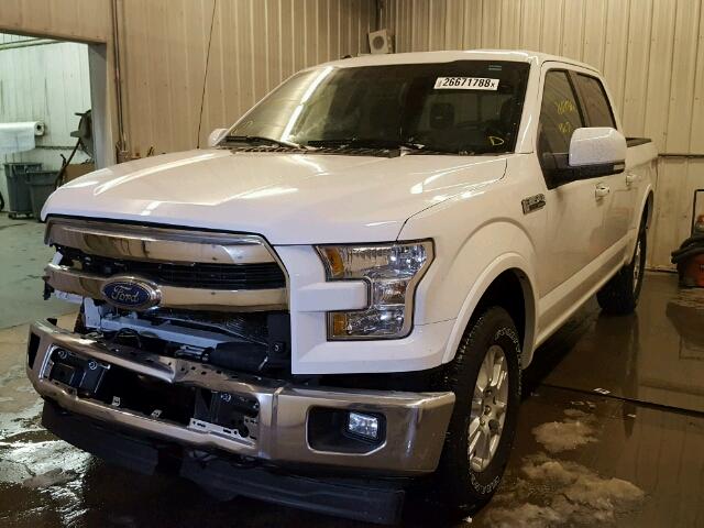 1FTEW1EFXHFC05809 - 2017 FORD F150 SUPER WHITE photo 2