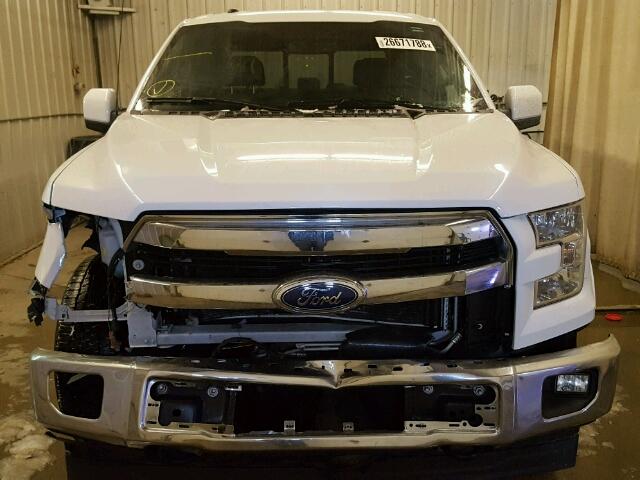 1FTEW1EFXHFC05809 - 2017 FORD F150 SUPER WHITE photo 9