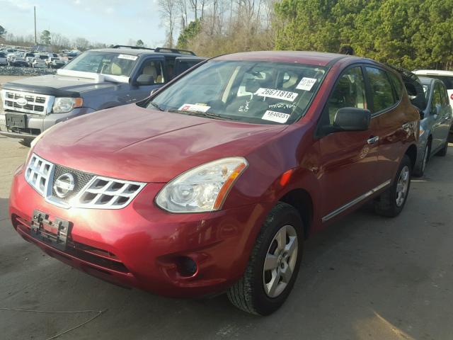 JN8AS5MVXBW292441 - 2011 NISSAN ROGUE S RED photo 2