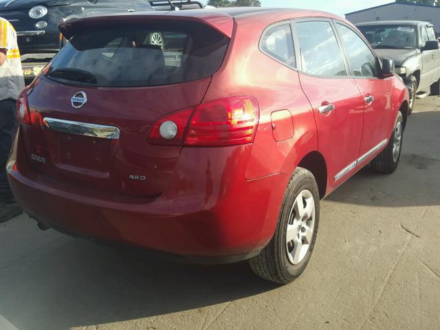 JN8AS5MVXBW292441 - 2011 NISSAN ROGUE S RED photo 4