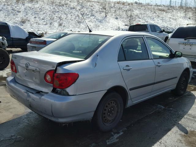 1NXBR32E76Z683854 - 2006 TOYOTA COROLLA CE SILVER photo 4