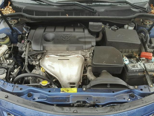 4T1BF3EK0BU717265 - 2011 TOYOTA CAMRY BASE BLUE photo 7