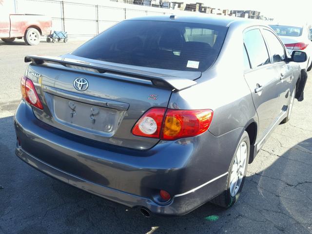 2T1BU4EE7AC480991 - 2010 TOYOTA COROLLA BA CHARCOAL photo 4