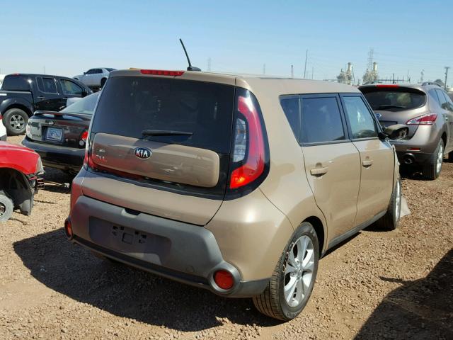 KNDJP3A51F7138934 - 2015 KIA SOUL + BROWN photo 4