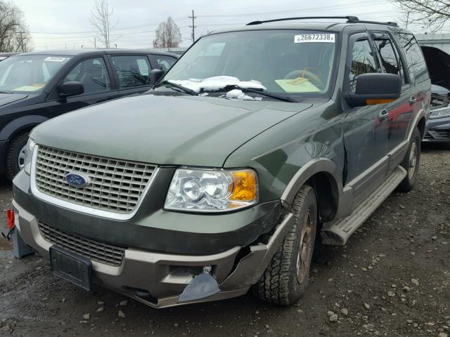 1FMPU18L44LB22092 - 2004 FORD EXPEDITION GREEN photo 2