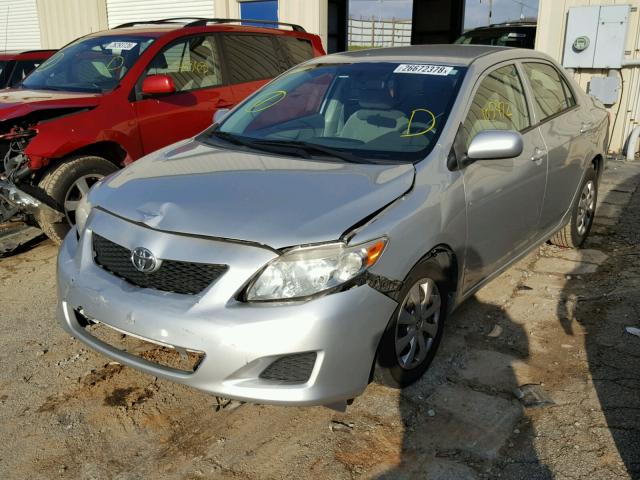 JTDBL40E499042392 - 2009 TOYOTA COROLLA BA SILVER photo 2