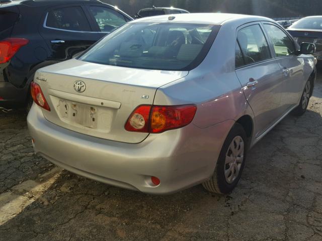 JTDBL40E499042392 - 2009 TOYOTA COROLLA BA SILVER photo 4