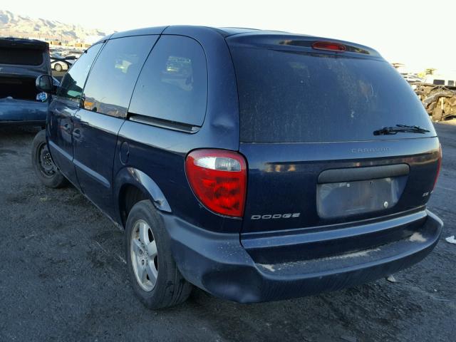 1D4GP25R53B298599 - 2003 DODGE CARAVAN SE BLUE photo 3