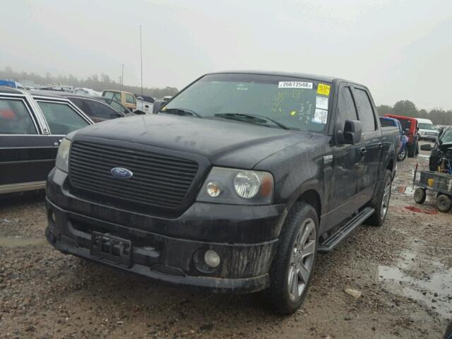 1FTPW12V87KA78648 - 2007 FORD F150 SUPER BLACK photo 2