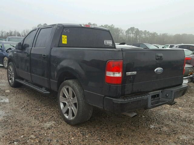 1FTPW12V87KA78648 - 2007 FORD F150 SUPER BLACK photo 3