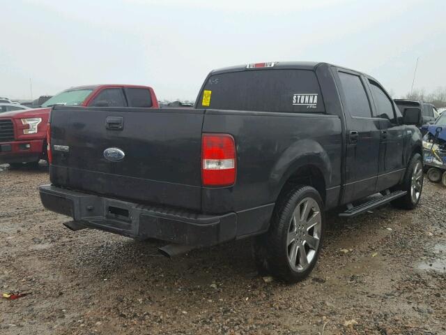 1FTPW12V87KA78648 - 2007 FORD F150 SUPER BLACK photo 4