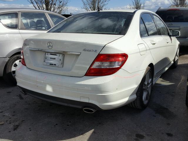 WDDGF8BB3BR153549 - 2011 MERCEDES-BENZ C 300 4MAT WHITE photo 4