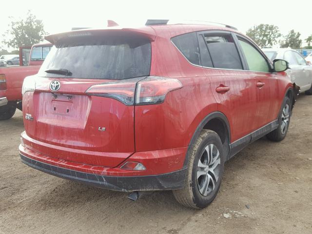 JTMZFREV5GJ079670 - 2016 TOYOTA RAV4 LE RED photo 4