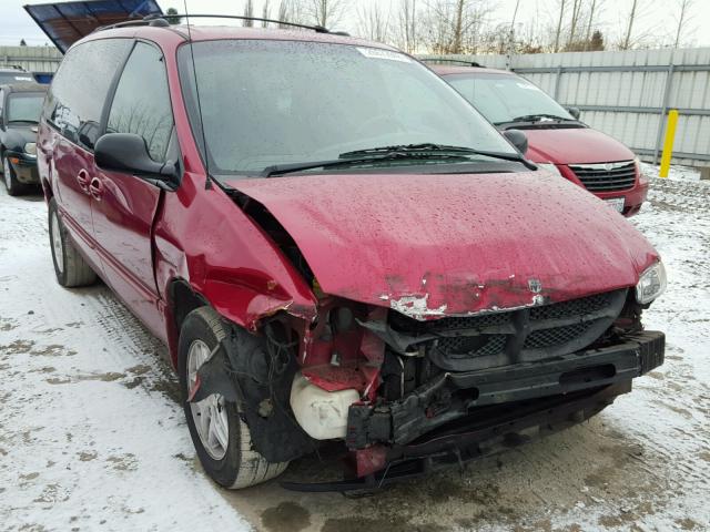 2B4GP44G7XR427732 - 1999 DODGE GRAND CARA MAROON photo 1