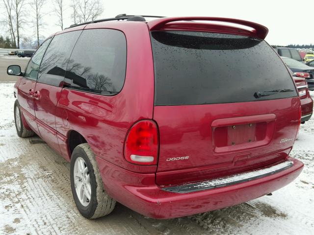 2B4GP44G7XR427732 - 1999 DODGE GRAND CARA MAROON photo 3