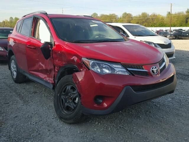 JTMZFREV7EJ004546 - 2014 TOYOTA RAV4 LE RED photo 1