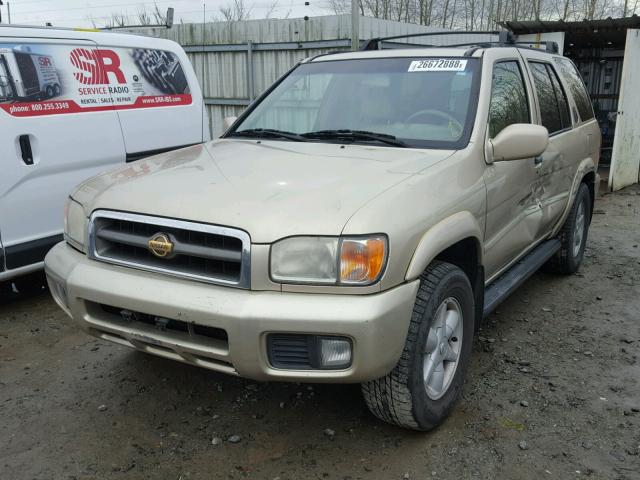 JN8DR07Y31W501468 - 2001 NISSAN PATHFINDER GOLD photo 2