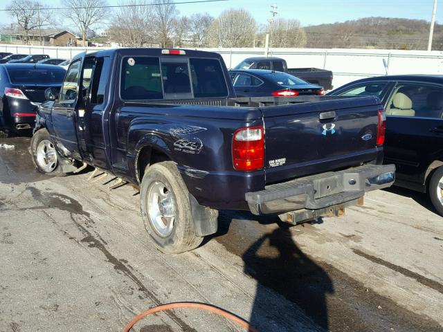 1FTZR15E81TA68022 - 2001 FORD RANGER SUP BLUE photo 3