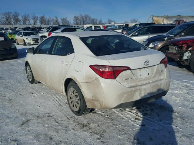 5YFBURHE7HP687965 - 2017 TOYOTA COROLLA L WHITE photo 3