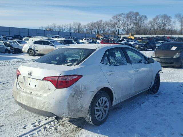 5YFBURHE7HP687965 - 2017 TOYOTA COROLLA L WHITE photo 4