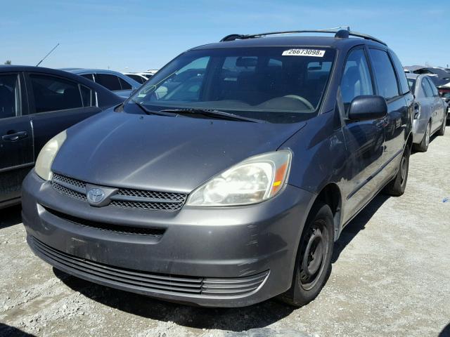 5TDZA23C45S361127 - 2005 TOYOTA SIENNA CE BROWN photo 2