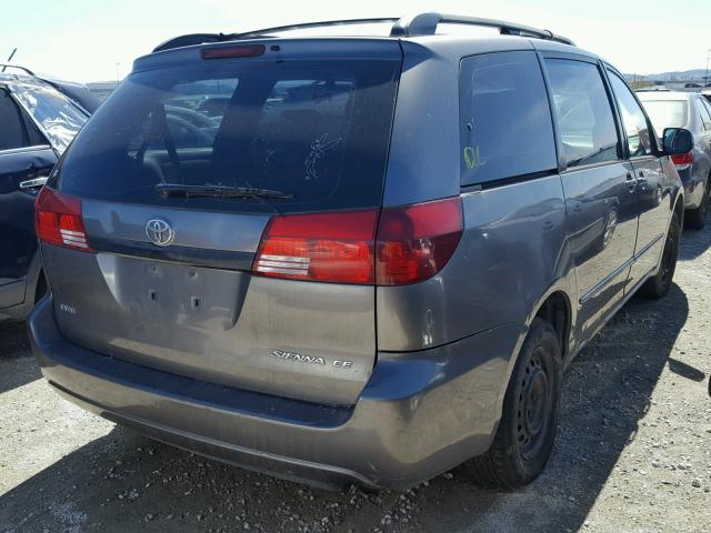 5TDZA23C45S361127 - 2005 TOYOTA SIENNA CE BROWN photo 4