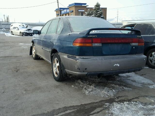 4S3BD6855X7243160 - 1999 SUBARU LEGACY 30T GREEN photo 3