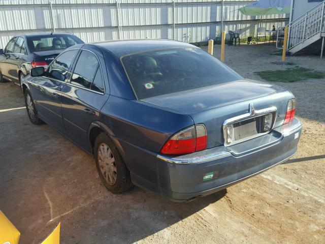 1LNHM86S35Y602944 - 2005 LINCOLN LS BLUE photo 3