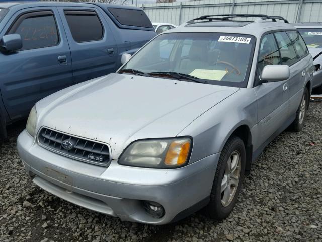 4S3BH806X47626589 - 2004 SUBARU LEGACY OUT SILVER photo 2