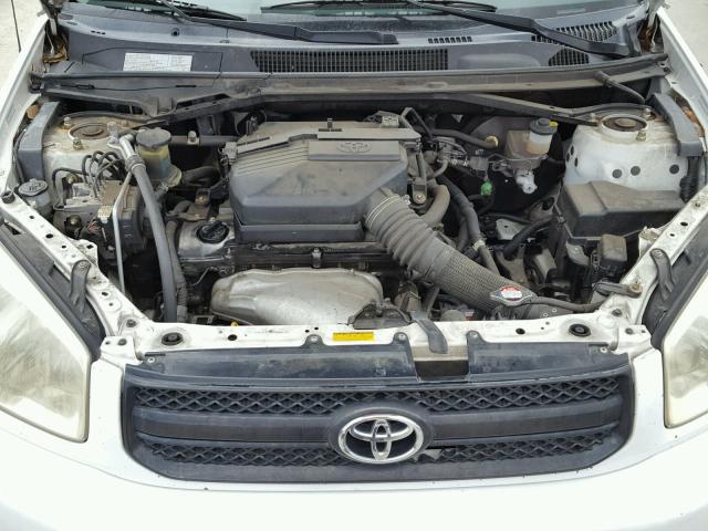 JTEGD20V340005379 - 2004 TOYOTA RAV4 WHITE photo 7